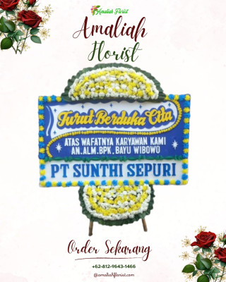 Papan Bunga Duka di Pasir Gunung Selatan